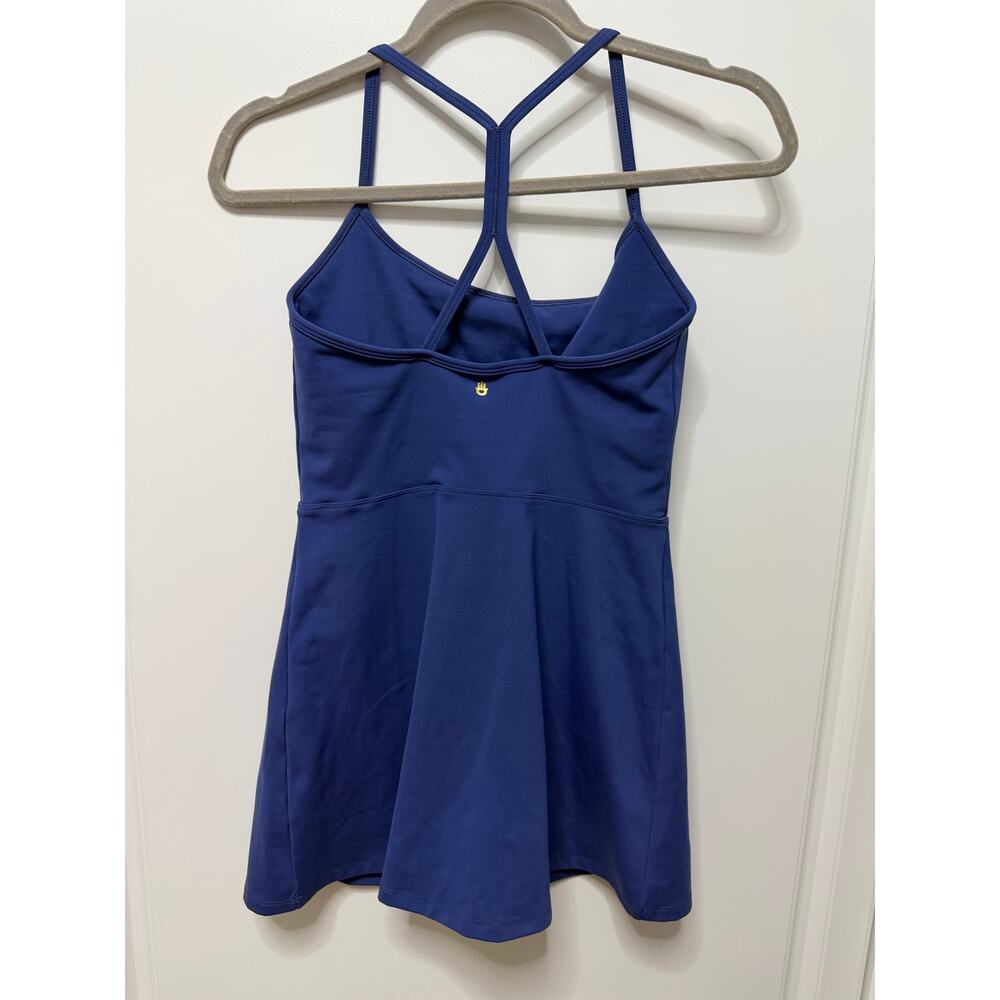 Spiritual Gangster Blue Racerback Lia Dream Tech Athletic Tennis Dress XS - Picture 3 of 8